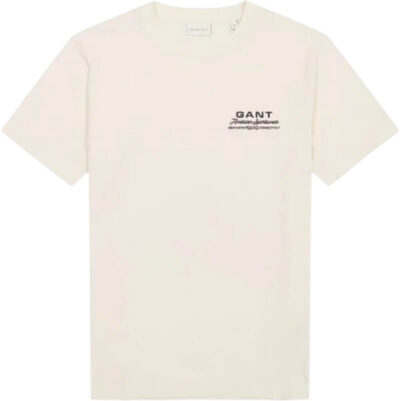 GANT SMALL GRAPHIC SS TSHIRT CREAMED