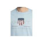 GantArchive Shield T-shirt Fresh Blue-γαλαζιο