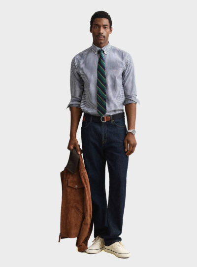 GantΜακρυμάνικo Βαμβακερό Πουκάμισο Ριγέ Blue