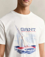 GantT-shirt Λευκό