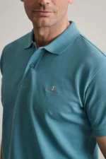 ΜΠΛΟΥΖΑΚΙ ΠΟΛΟ M/ΧΡΩΜΟ, CUSTOM FIT-ΠΡΑΣΙΝΟ-ΜΠΛΕ