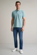 ΜΠΛΟΥΖΑΚΙ ΠΟΛΟ M/ΧΡΩΜΟ, CUSTOM FIT-ΤΥΡΚΟΥΑΖ