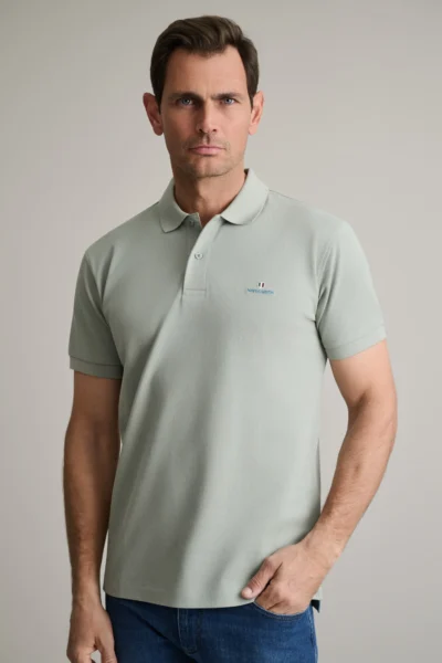 ΜΠΛΟΥΖΑΚΙ ΠΟΛΟ M/ΧΡΩΜΟ, CUSTOM FIT-ICEBERG