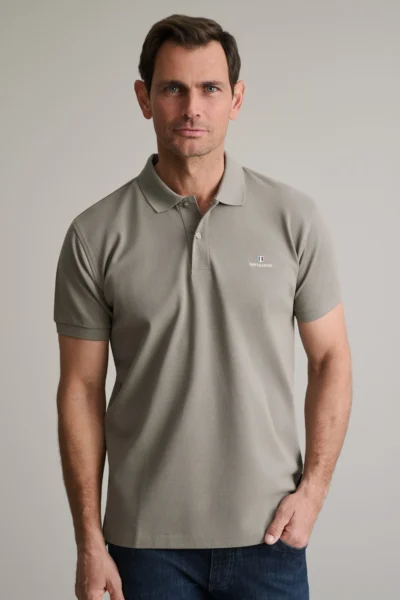 ΜΠΛΟΥΖΑΚΙ ΠΟΛΟ M/ΧΡΩΜΟ, CUSTOM FIT-ΜΕΤΑΛ