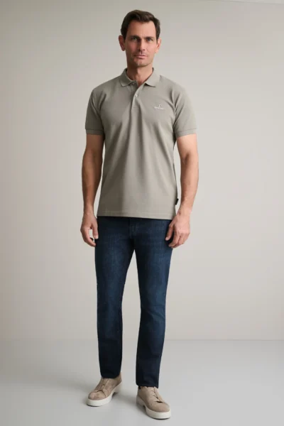 ΜΠΛΟΥΖΑΚΙ ΠΟΛΟ M/ΧΡΩΜΟ, CUSTOM FIT-ΜΕΤΑΛ