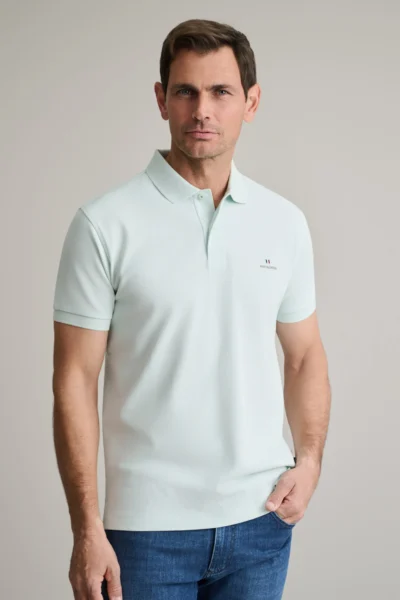 ΜΠΛΟΥΖΑΚΙ ΠΟΛΟ M/ΧΡΩΜΟ, CUSTOM FIT-ΑΠΑΛΟ ΠΡΑΣΙΝΟ