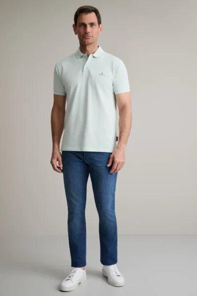 ΜΠΛΟΥΖΑΚΙ ΠΟΛΟ M/ΧΡΩΜΟ, CUSTOM FIT-ΑΠΑΛΟ ΠΡΑΣΙΝΟ