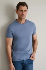 ΜΠΛΟΥΖΑ ΛΑΙΜΟΚΟΨΗ-ΜΠΛΕ- JEANS