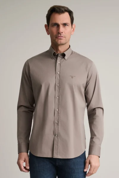 ΠΟΥΚΑΜΙΣΟ COMFORT FIT-ΚΑΦΕ ΑΠΑΛΟ