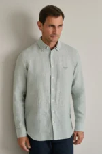 ΠΟΥΚΑΜΙΣΟ COMFORT FIT-ΠΡΑΣΙΝΟ ΑΠΑΛΟ