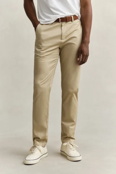 Ανδρικό Παντελόνι Μπεζ Slim Chinos GANT