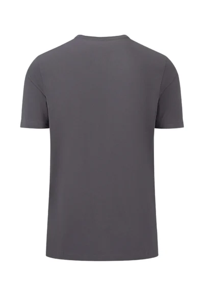 Βασικό μπλουζάκι με στρογγυλή λαιμόκοψη-Γκρι