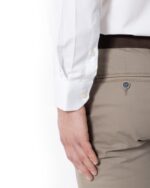 ΠΟΥΚΑΜΙΣΟ ΠΟΠΛΙΝΑ CUSTOM FIT-ΑΣΠΡΟ