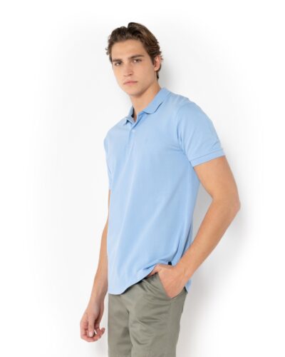 ΜΠΛΟΥΖΑ POLO PIQUE REGULAR FIT-SKY BLUE