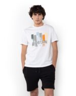 ΜΠΛΟΥΖΑ BOSTON PRINT REGULAR FIT-ΑΣΠΡΟ