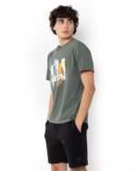 ΜΠΛΟΥΖΑ BOSTON PRINT REGULAR FIT-ΠΡΑΣΙΝΟ