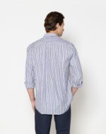 ΠΟΥΚΑΜΙΣΟ ACORN ΠΟΠΛΙΝΑ REGULAR FIT-ΡΙΓΑ-ΜΠΛΕ-ΚΑΦΕ