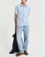 Gant Polo T-shirt Fresh Blue