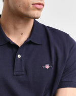 Gant Shield Pique Polo T-shirt Μπλε