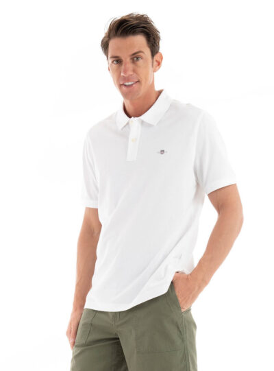 Gant Polo T-shirt Λευκό