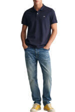 Gant Shield Pique Polo T-shirt Μπλε