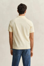 Gant Polo Μπλούζα Κοντομάνικη Κίτρινη