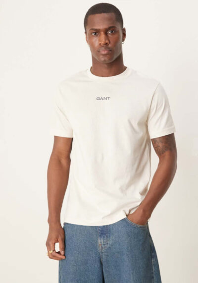 Gant T-shirt Creamed White