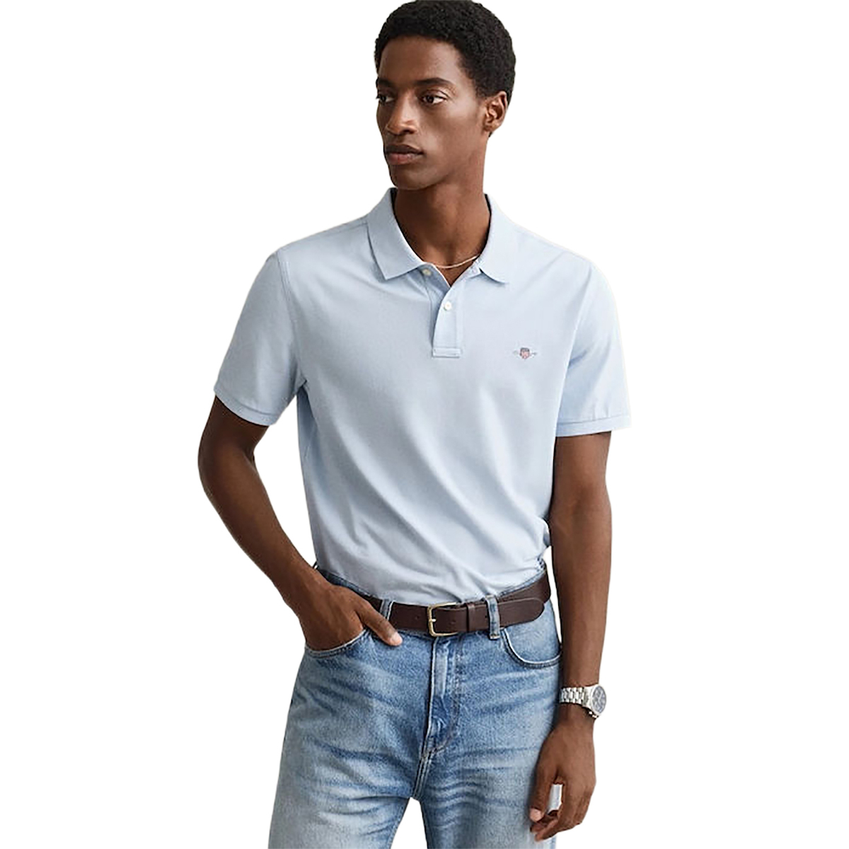 Gant Polo T-shirt Fresh Blue Gant Polo T-shirt Fresh Blue