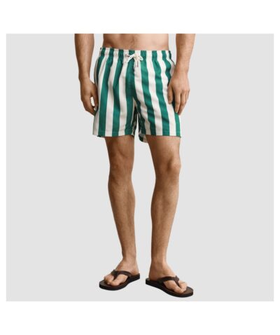 Σορτς μαγιό με ρίγες | Γαλάζιο