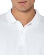 ΜΠΛΟΥΖΑ POLO PIQUE REGULAR FIT-ΑΣΠΡΟ