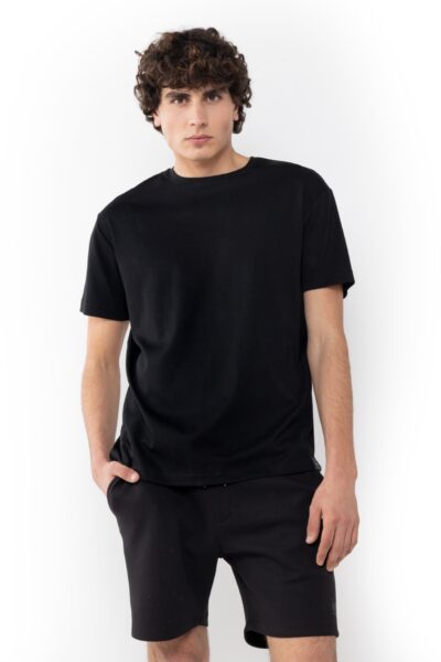 ΜΠΛΟΥΖΑ OVER T-SHIRT JERSEY-ΜΑΥΡΟ