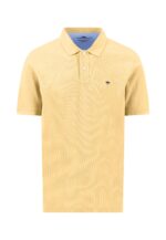 Πόλο από βαμβάκι με δομημένη επιφάνεια – Premium Cotton-κιτρινο