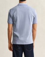 Gant Polo Μπλούζα Κοντομάνικη Steelblue
