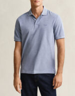 Gant Polo Μπλούζα Κοντομάνικη Steelblue
