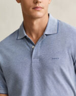Gant Polo Μπλούζα Κοντομάνικη Steelblue
