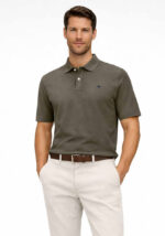 Fynch Hatton Polo Μπλούζα Dark Khaki