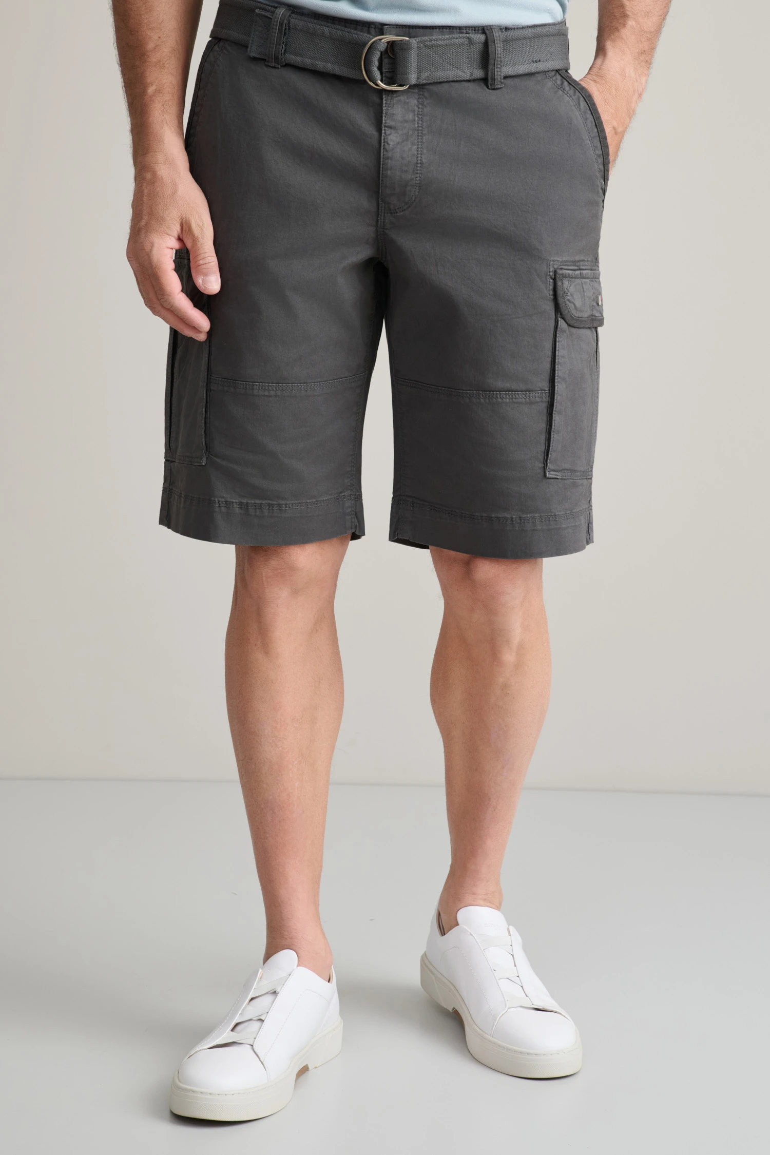 Cargo βερμούδα με matching ζώνη-Grey