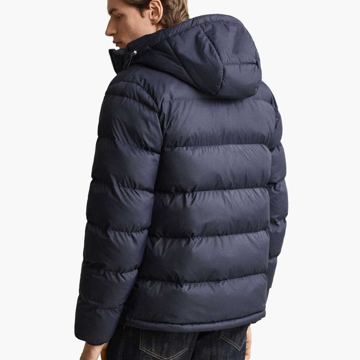 Gant Χειμωνιάτικο Μπουφάν Puffer Αδιάβροχο Σκούρο Μπλε