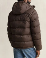 Gant Χειμωνιάτικο Μπουφάν Puffer Darkbrown-καφε σκουρο