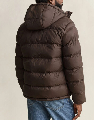 Gant Χειμωνιάτικο Μπουφάν Puffer Darkbrown-καφε σκουρο