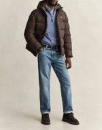 Gant Χειμωνιάτικο Μπουφάν Puffer Darkbrown-καφε σκουρο
