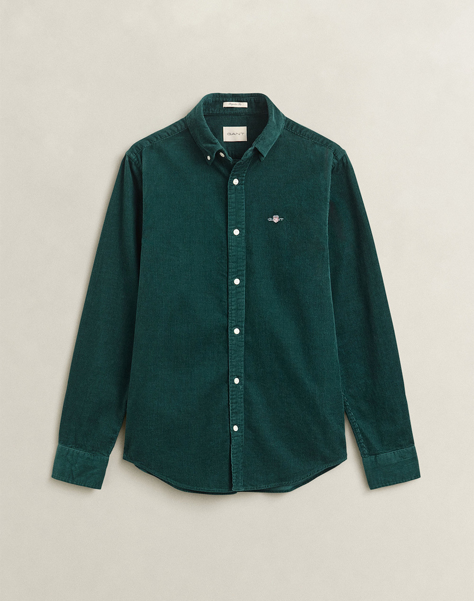Gant Μακρυμάνικo Κοτλέ Πουκάμισο Green Gant Μακρυμάνικo Κοτλέ Πουκάμισο Green